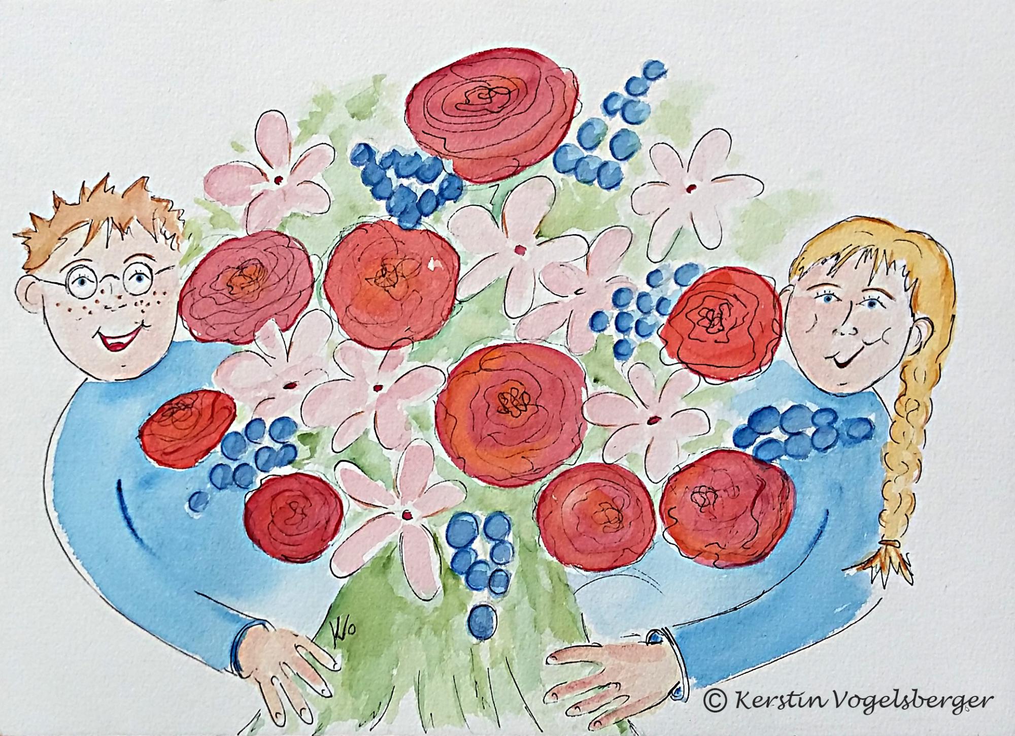 Muttertag Kolumne Gudrun Jückmann, Illustration von Kerstin Vogelsberger